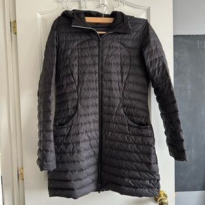 Lululemon packable black jacket size 8